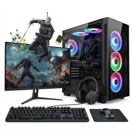 Gaming Bundle | Core i7 | 16GB | 256GB SSD+1TB HDD | GT1030 | Black Raider