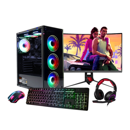 Gaming Bundle | Core i7 4th | 16GB | 256GB SSD+1TB | GTX1650 | BLACK RAIDER