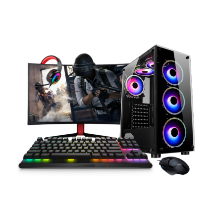Gaming Bundle | Core i3 6th | 16GB | 256GB SSD+1TB | GTX1660 | BLACK MICRO ATX