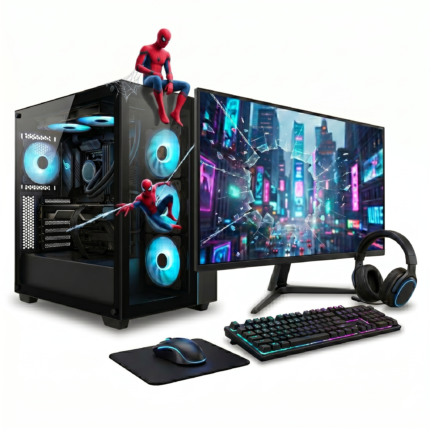 Gaming PC bundle. Intel core i7. 16GB RAM. GeForce GT730. 128GB SSD+1TB HDD. 22” Monitor. Windows 11. Wi-Fi. RGB Gaming Case. Entry level